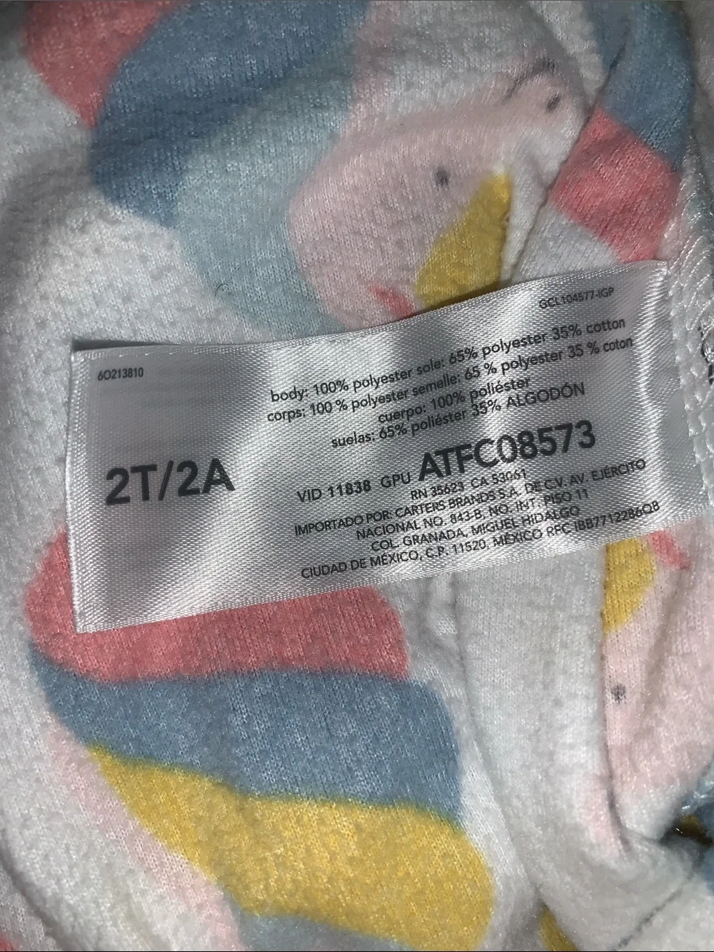 Carter's Unicorn One-Piece Footie Pajamas
